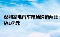 深圳家电汽车市场购销两旺 消费电子和家用电器补贴累计发放1亿元