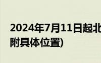 2024年7月11日起北京各区道路新增电子眼(附具体位置)