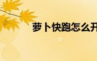 萝卜快跑怎么开门?附开门方法