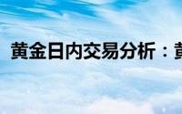 黄金日内交易分析：黄金短线突然一波跳水