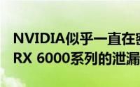 NVIDIA似乎一直在密切关注AMD Radeon RX 6000系列的泄漏