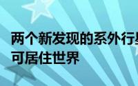两个新发现的系外行星中的一个显示出潜在的可居住世界