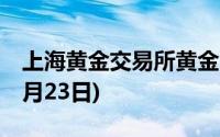 上海黄金交易所黄金T+D实时行情(2024年7月23日)