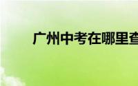 广州中考在哪里查录取通知书2024