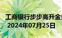 工商银行步步高升金条50g价格今天多少一克 2024年07月25日