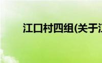 江口村四组(关于江口村四组的简介)