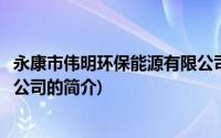 永康市伟明环保能源有限公司(关于永康市伟明环保能源有限公司的简介)