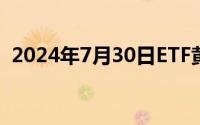 2024年7月30日ETF黄金最新净持仓量数据