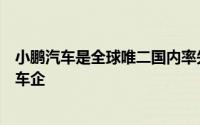 小鹏汽车是全球唯二国内率先实现端到端大模型量产上车的车企