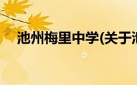 池州梅里中学(关于池州梅里中学的简介)