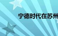 宁德时代在苏州成立新能源公司