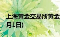 上海黄金交易所黄金T+D实时行情(2024年8月1日)