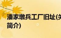 潘家墩兵工厂旧址(关于潘家墩兵工厂旧址的简介)