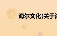 海尔文化(关于海尔文化的简介)