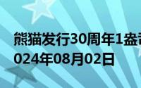 熊猫发行30周年1盎司币价格今天多少一克 2024年08月02日