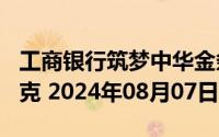 工商银行筑梦中华金条100克价格今天多少一克 2024年08月07日