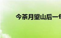 今茶月望山后一句是什么 8月14日