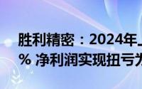 胜利精密：2024年上半年营收同比增13.32% 净利润实现扭亏为盈