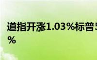 道指开涨1.03%标普500涨0.95%纳指涨1.16%