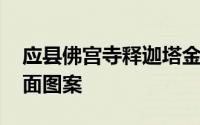 应县佛宫寺释迦塔金银纪念币长啥样？ 正反面图案