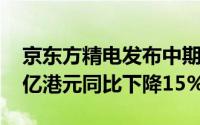 京东方精电发布中期业绩 股东应占溢利1.72亿港元同比下降15%