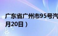 广东省广州市95号汽油价格查询（2024年08月20日）