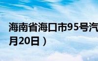 海南省海口市95号汽油价格查询（2024年08月20日）