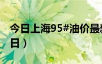 今日上海95#油价最新消息（2024年08月20日）