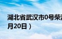 湖北省武汉市0号柴油价格查询（2024年08月20日）