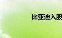 比亚迪入股芯源新材料