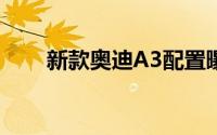 新款奥迪A3配置曝光 有望10月上市