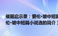 催眠启示录：爱伦·坡中短篇小说选（关于催眠启示录：爱伦·坡中短篇小说选的简介）