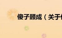 傻子顾成（关于傻子顾成的简介）