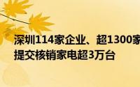 深圳114家企业、超1300家门店参与家电以旧换新 近五日提交核销家电超3万台