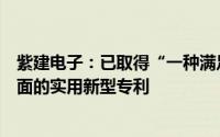 紫建电子：已取得“一种满足高倍率充放电的固态电池”方面的实用新型专利