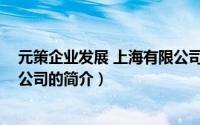 元策企业发展 上海有限公司（关于元策企业发展 上海有限公司的简介）