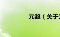 元超（关于元超的简介）