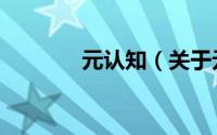 元认知（关于元认知的简介）