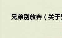 兄弟别放弃（关于兄弟别放弃的简介）