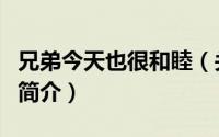 兄弟今天也很和睦（关于兄弟今天也很和睦的简介）