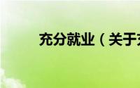 充分就业（关于充分就业的简介）