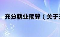 充分就业预算（关于充分就业预算的简介）