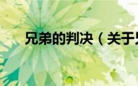 兄弟的判决（关于兄弟的判决的简介）