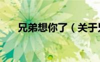 兄弟想你了（关于兄弟想你了的简介）