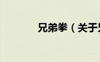 兄弟拳（关于兄弟拳的简介）