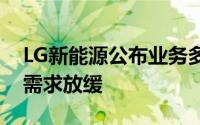 LG新能源公布业务多元化计划应对电动汽车需求放缓