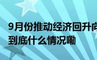 9月份推动经济回升向好的积极因素累积增多 到底什么情况嘞