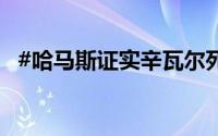 #哈马斯证实辛瓦尔死讯# 到底什么情况嘞
