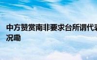 中方赞赏南非要求台所谓代表处迁出其行政首都 到底什么情况嘞