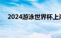 2024游泳世界杯上海站 到底什么情况嘞